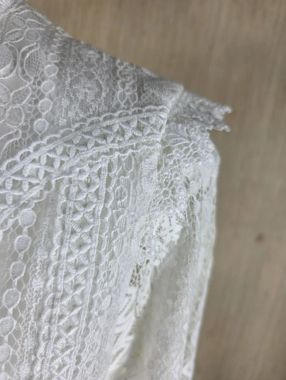 ZARA White Lace Top L Lined Romantic Victorian Cottagecore NWOT Coquette Fairy
